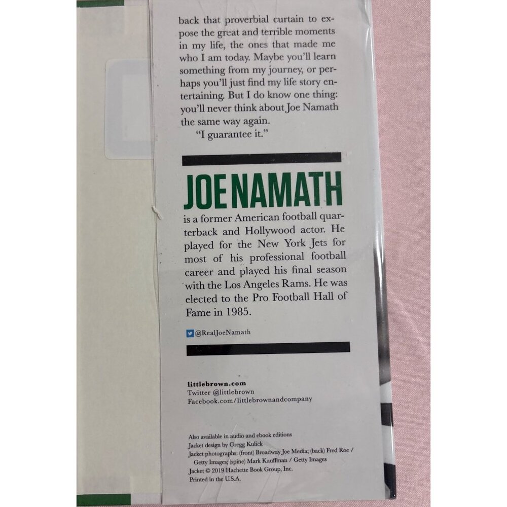 Joe Namath All The Way: My Life In Four Quarters Hardcover Large Print Biography - Picture 9 of 11